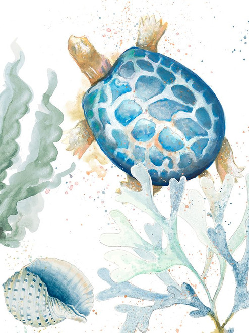 Tortuga Azul Ascend Poster Print - Patricia Pinto (12 x 16)