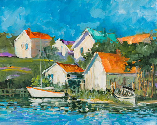 Lake Town Poster Print - Jane Slivka # VARPDX16231B