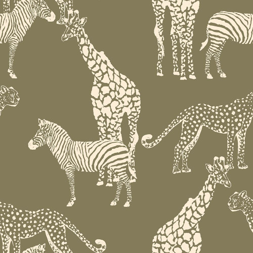 Cream Safari Animals Poster Print - Patricia Pinto # VARPDX13384BJ