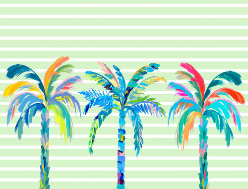 Funky Palm Trees Poster Print - Julie DeRice (32 x 24)