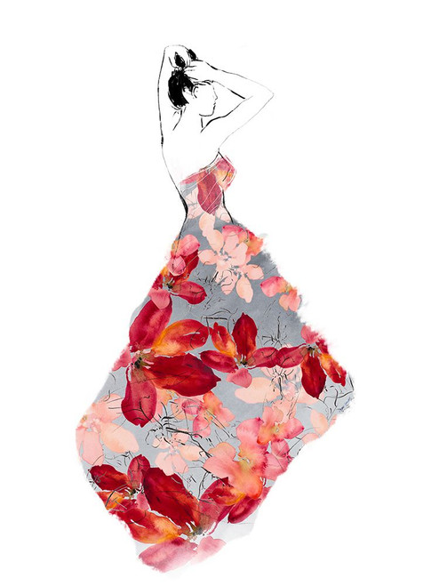 Getting Ballroom Ready Floral Poster Print - Lanie Loreth (9 x 12)