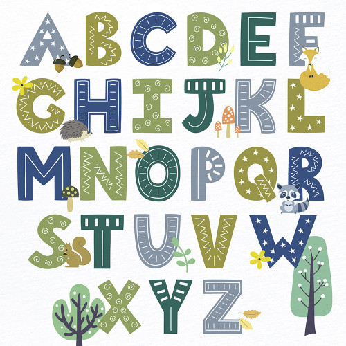 Woodland ABCs Poster Print - Kimberly Allen