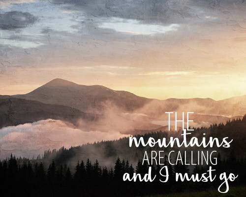 Mountains I Must Go Poster Print - Kimberly Allen