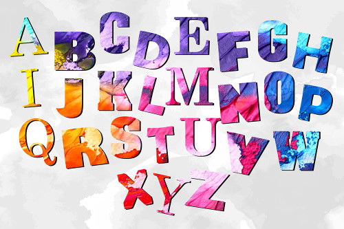 ABCs Watercolor Poster Print - Ann Bailey