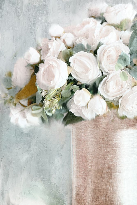 White Roses 2 V2 Poster Print - Ann Bailey