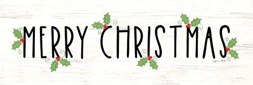 Holly Merry Christmas Poster Print - Annie LaPoint