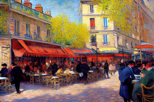 Cafe de Paris I Poster Print - Andrea Haase