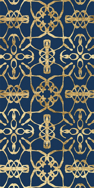 Motif on Blue X Poster Print - Alonzo Saunders