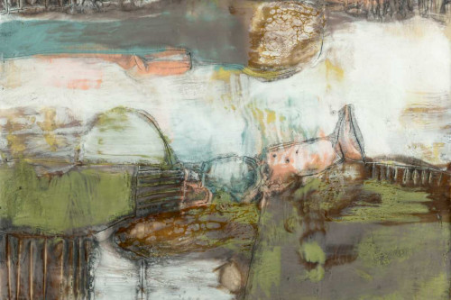 Pieced Earth II Poster Print - Jennifer Goldberger