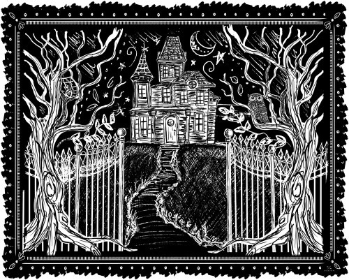 Haunted Halloween I Poster Print - Design HM