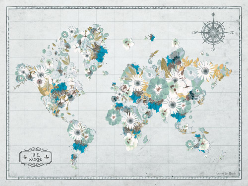 Blooming World Floral Poster Print - Victoria Brown