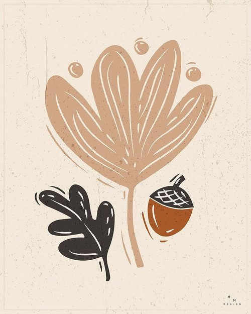 Haunted Halloween IX on cream Poster Print - Design HM