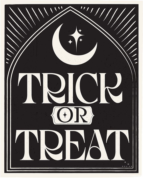 Haunted Halloween XV on black Poster Print - Design HM