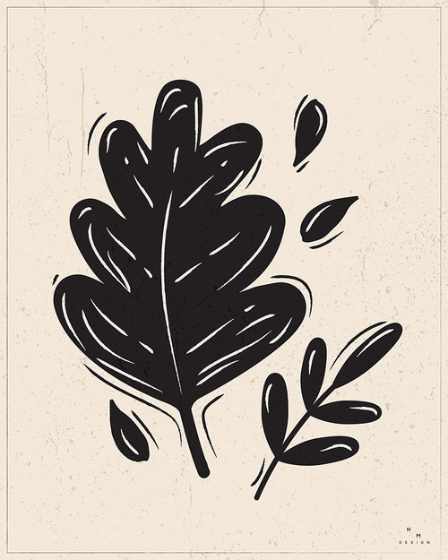 Haunted Halloween XI black on cream Poster Print - Design HM