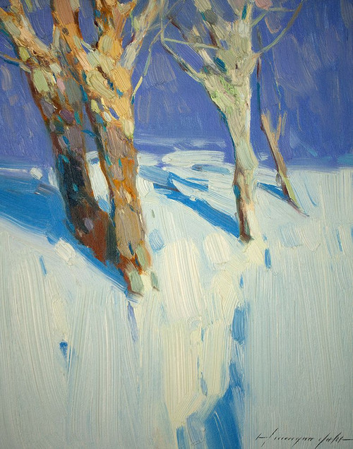 Winter Trees Poster Print - Vahe Yeremyan