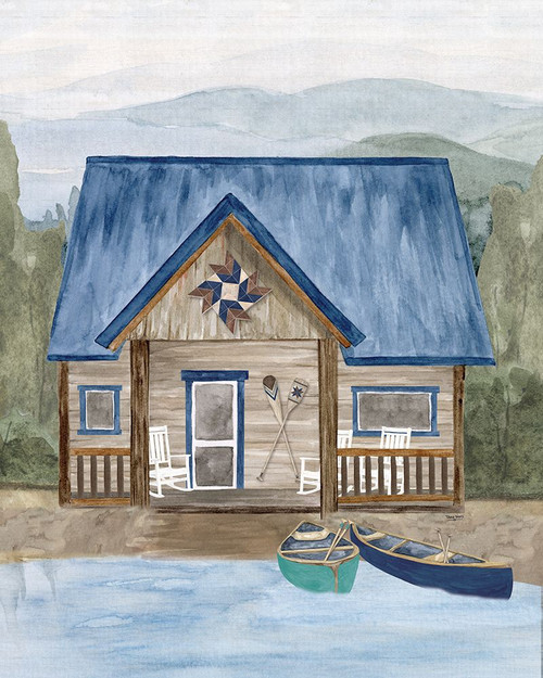 Wake at the Lake portrait III Poster Print - Tara Reed