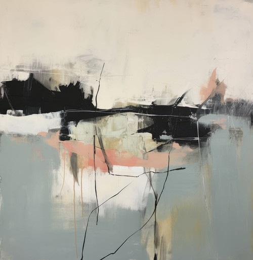 Minimalist Neutral Colors Abstraction II Poster Print - Irena Orlov