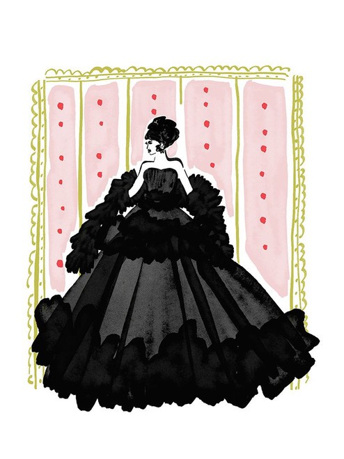 Pink Wall Lady 1 Poster Print - Leah Straatsma