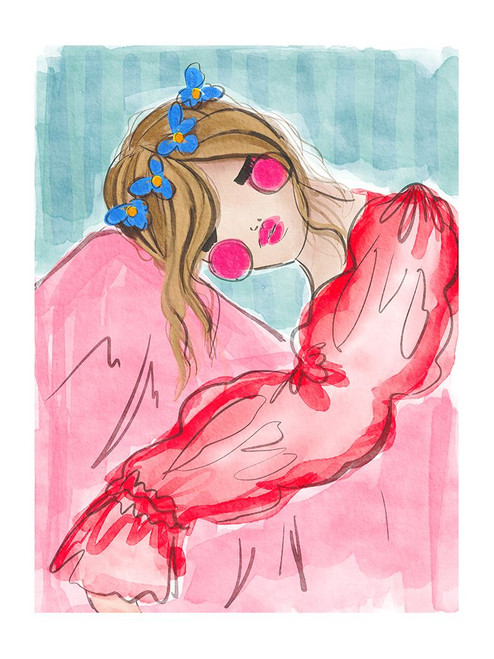 Thinking Poster Print - Leah Straatsma