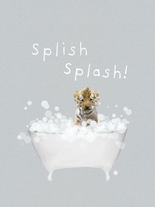 Splish Splash Tiger Poster Print - Leah Straatsma
