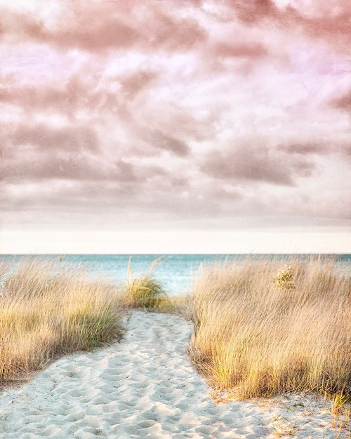 Pink and Beige Beach No.1 Poster Print - Brooke T. Ryan