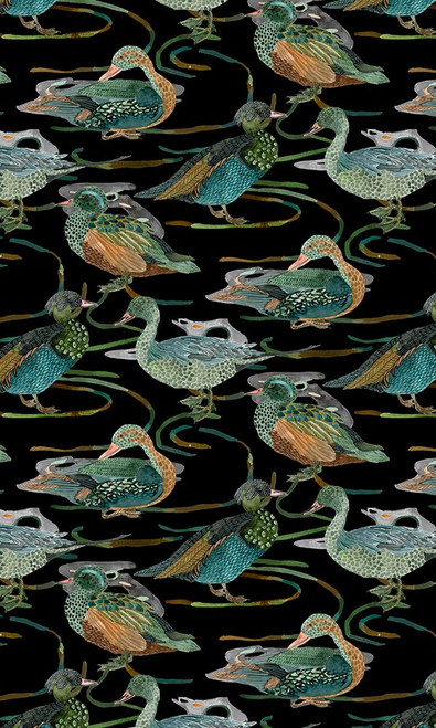 Duck in River Collection E Poster Print - Melissa Wang