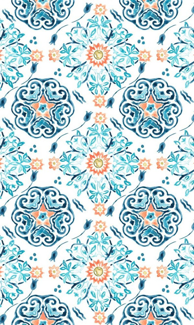 Medallion Medley Collection E Poster Print - June Erica Vess