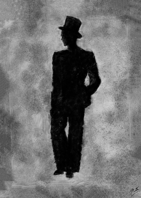 B And W Silhouette Poster Print - Marta Wiley ()