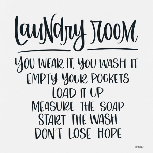 Laundry Room Rules Poster Print - Dust Imperfect