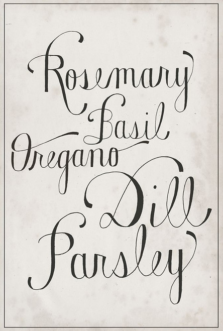 Herb Collection F Poster Print - Grace Popp