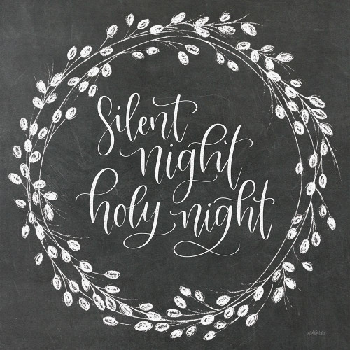 Silent Night Wreath Poster Print - Dust Imperfect