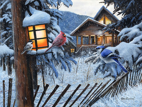 Winters Glow Poster Print - Kevin Daniel