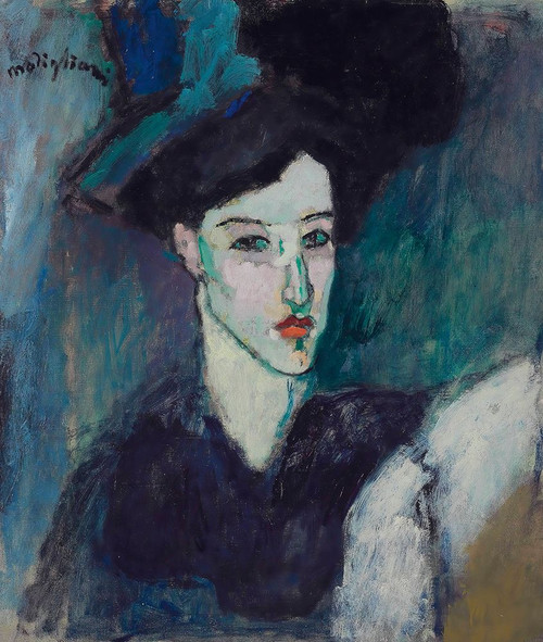 The Jewess 1908 Poster Print - Amedeo Modigliani