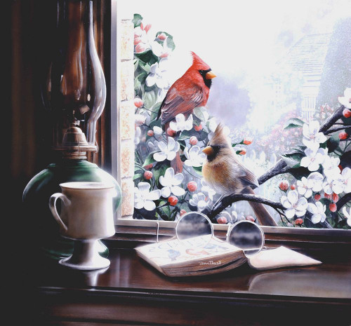 Cardinal-livingroom Poster Print - Kevin Daniel