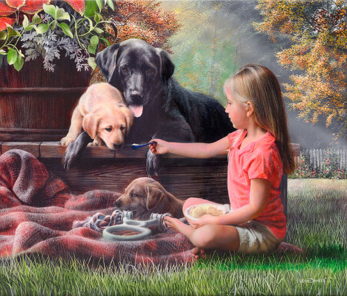 Puppy Love IV Poster Print - Kevin Daniel ()