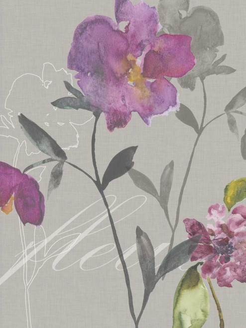 Violette Fleur I Poster Print - Kiana Mosley