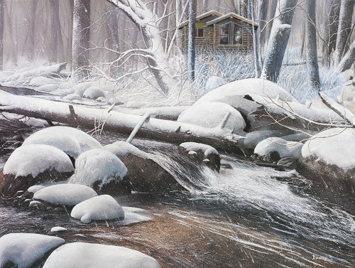 Snowy Woods Poster Print - Kevin Daniel