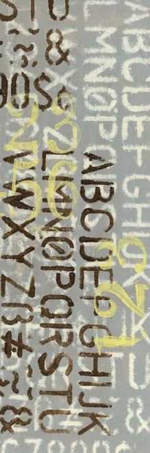 Numbered Letters II Poster Print - Jennifer Goldberger