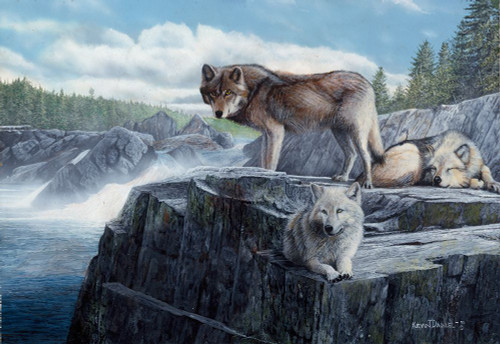 Wolf Lookout Poster Print - Kevin Daniel