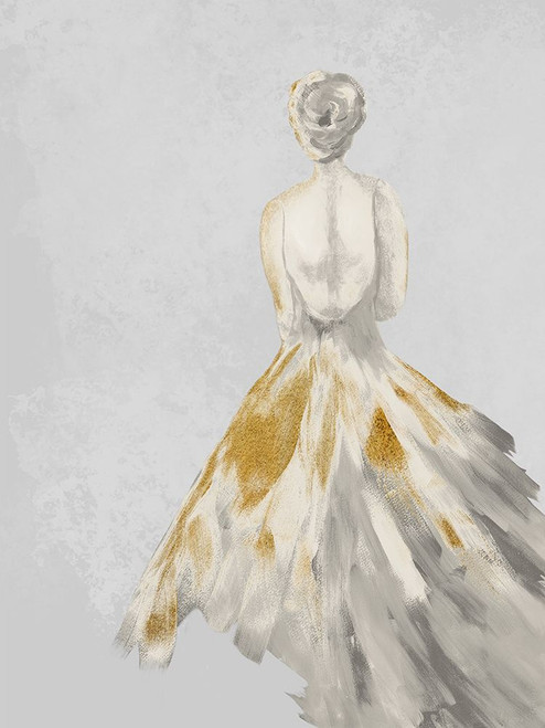 Golden Dancing Queen 2 Poster Print - Doris Charest