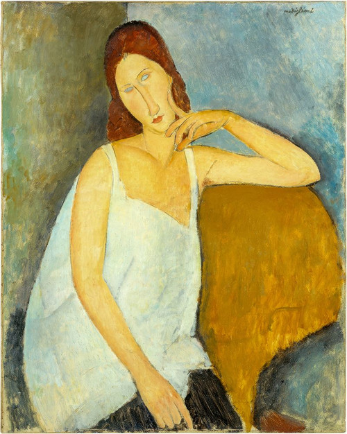 Jeanne Hebuterne 1919 Poster Print - Amedeo Modigliani