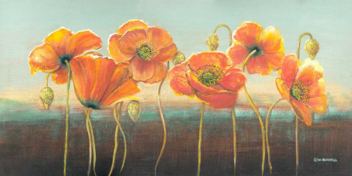 Poppy Tops III Poster Print - Wendy Russell