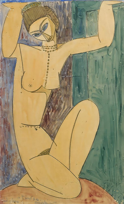 Cariatide 1913 Poster Print - Amedeo Modigliani