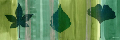 Silver Leaf Panel I Poster Print - James Burghardt