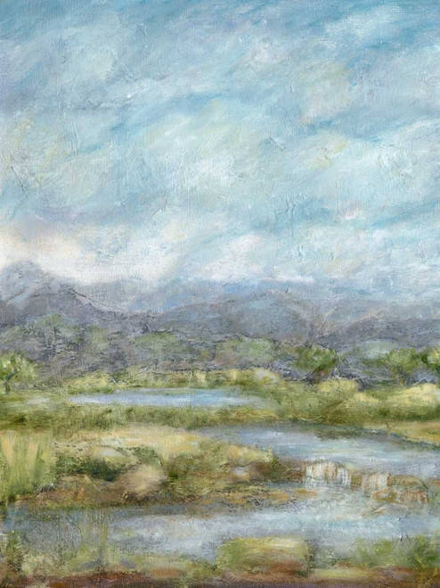 Green Pastures I Poster Print - Beverly Crawford