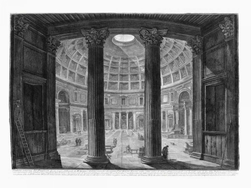 Veduta interna del Pantheon Poster Print - Piranesi