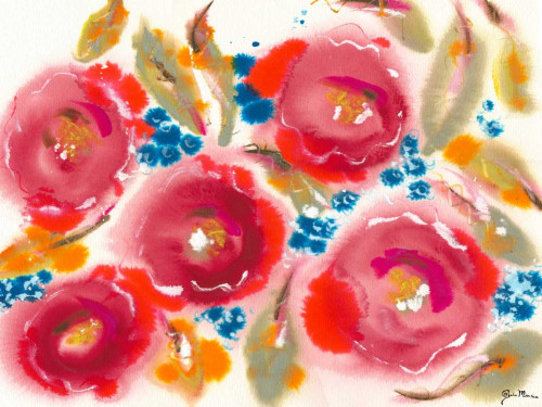 Bed of Roses III Poster Print - Julia Minasian