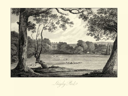 View of Langley Park Poster Print - James Hakewill