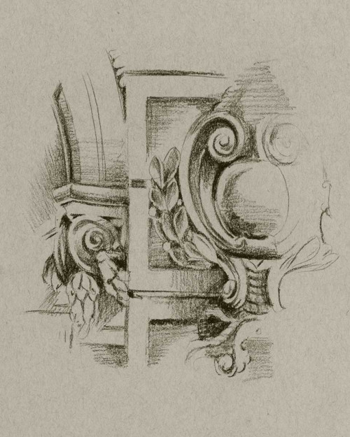 Charcoal Architectural Study IV Poster Print - Ethan Harper