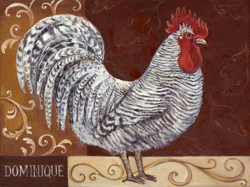 Rustic Roosters I Poster Print - Theresa Kasun